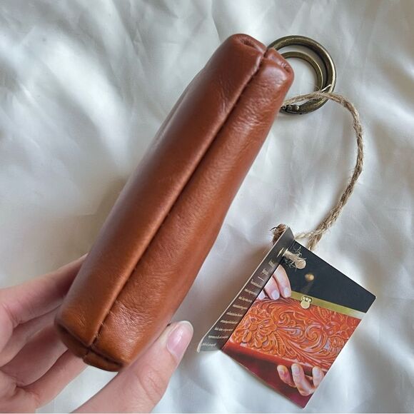 NWT | PATRICIA NASH British Tan Kisslock Coin Card Holder Pouch - Picture 5 of 9